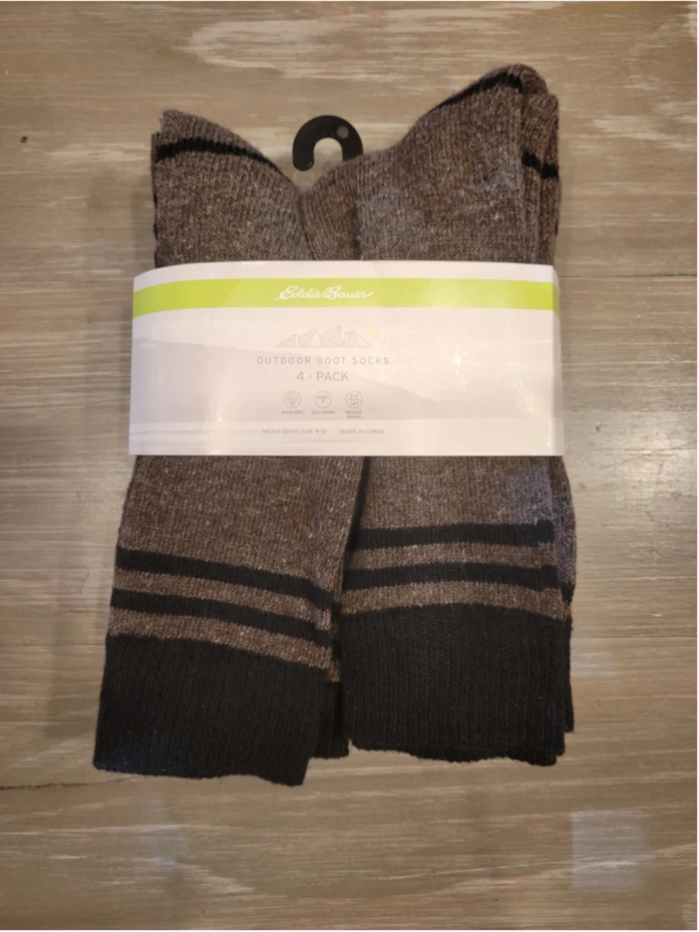 Men's Eddie Bauer 4-Pack Wool-Blend Outdoor Socks